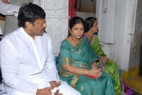 Chiru Visit Film Nagar Temple Photos